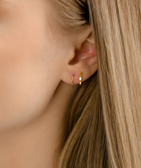 Cercei din argint Alivia (Silver/Gold)
